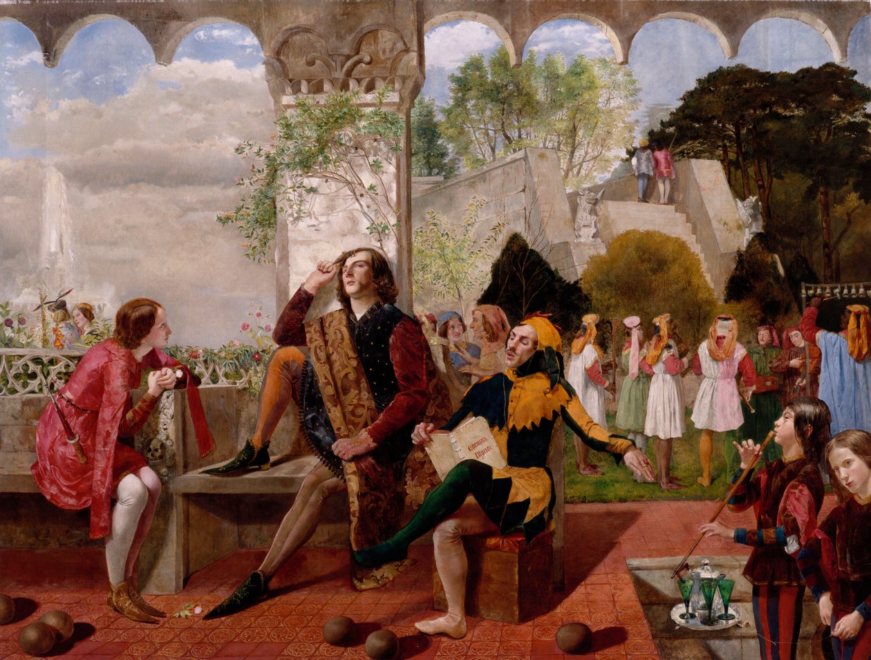 Driekoningenavond, Act II, Scene IV door Walter Howell Deverell
