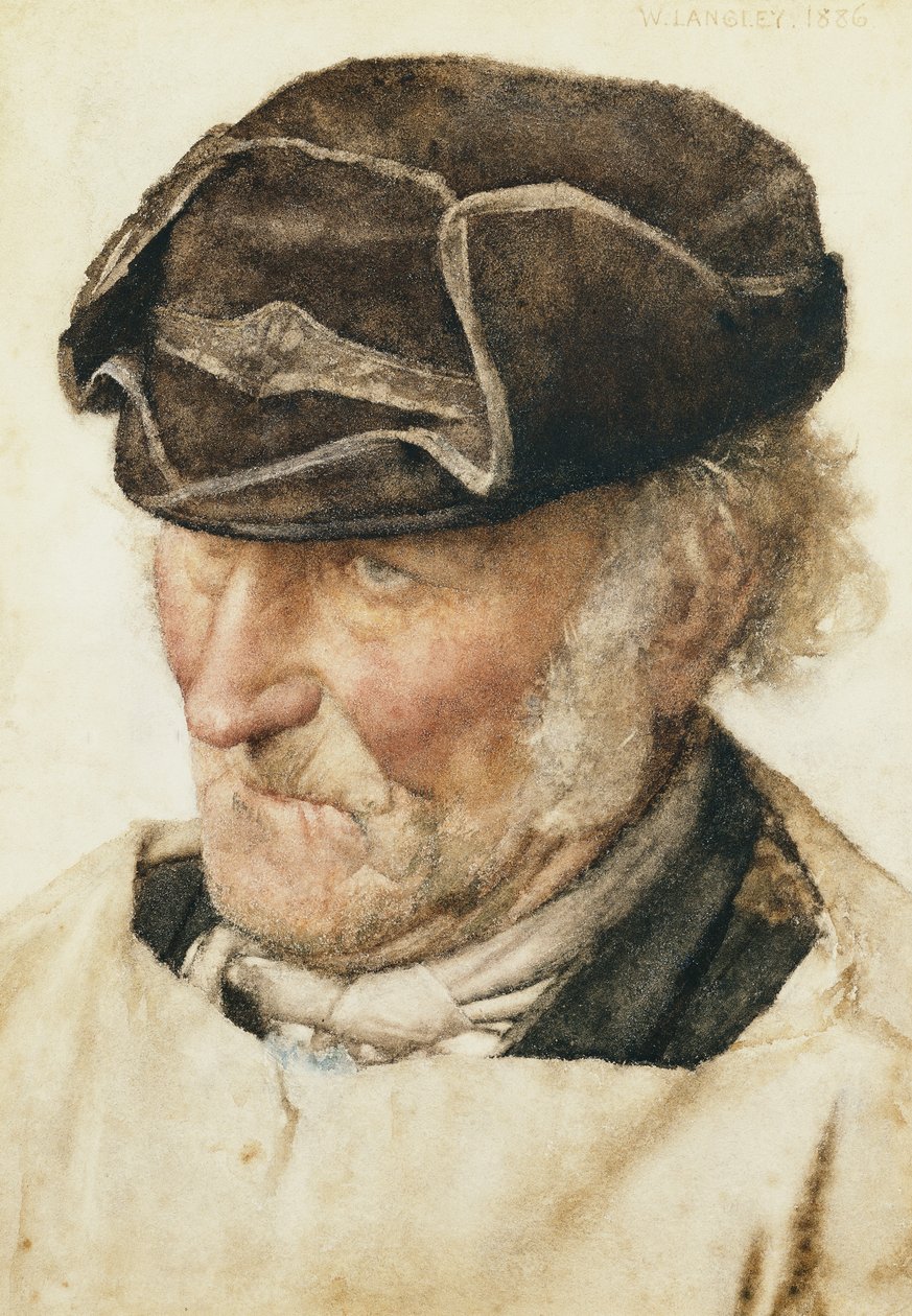 Een oude zeeman door Walter Langley