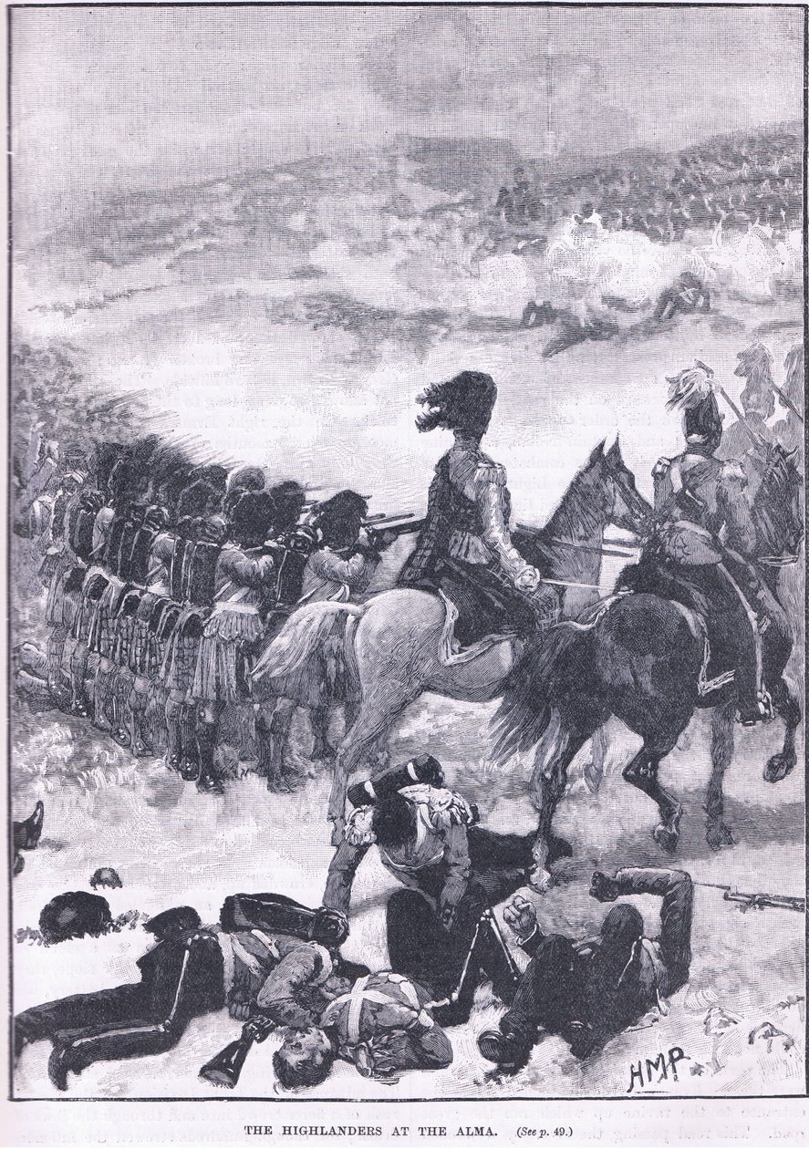 De Hooglanders bij Alma 1854 AD door Walter Paget