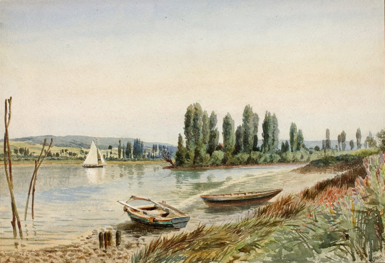 Landschap door Walter Paris