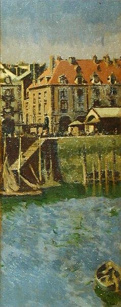 La Darse (De Binnenhaven) Dieppe door Walter Richard Sickert