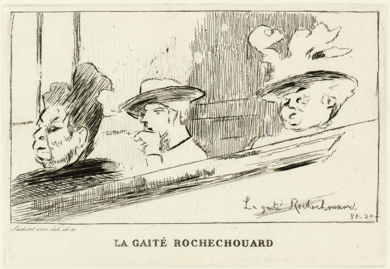 La Gaite Rochechouart door Walter Richard Sickert