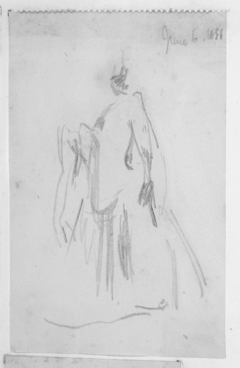 Schets van een vrouwelijke figuur door Walter Richard Sickert