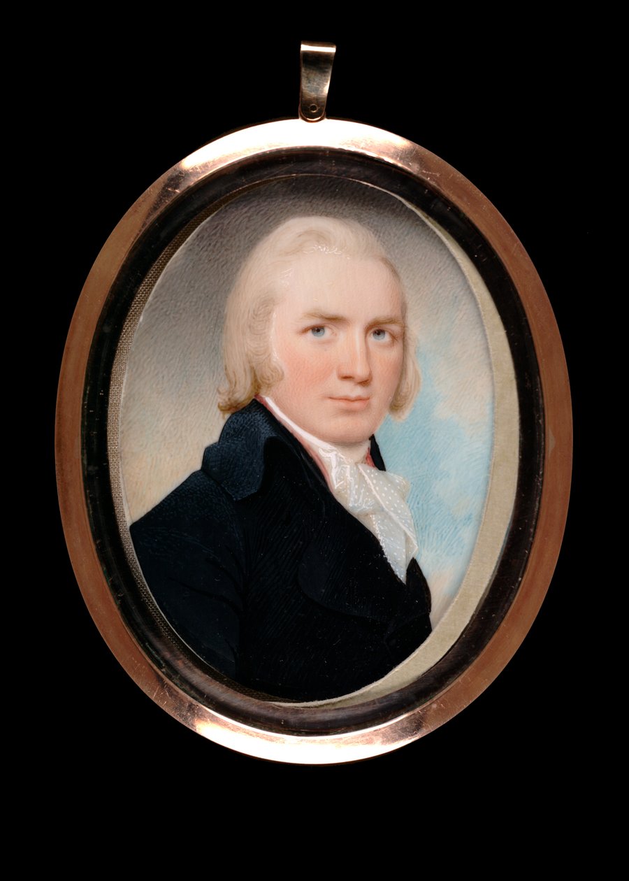 Portret van een Heer, ca. 1796 door Walter Robertson