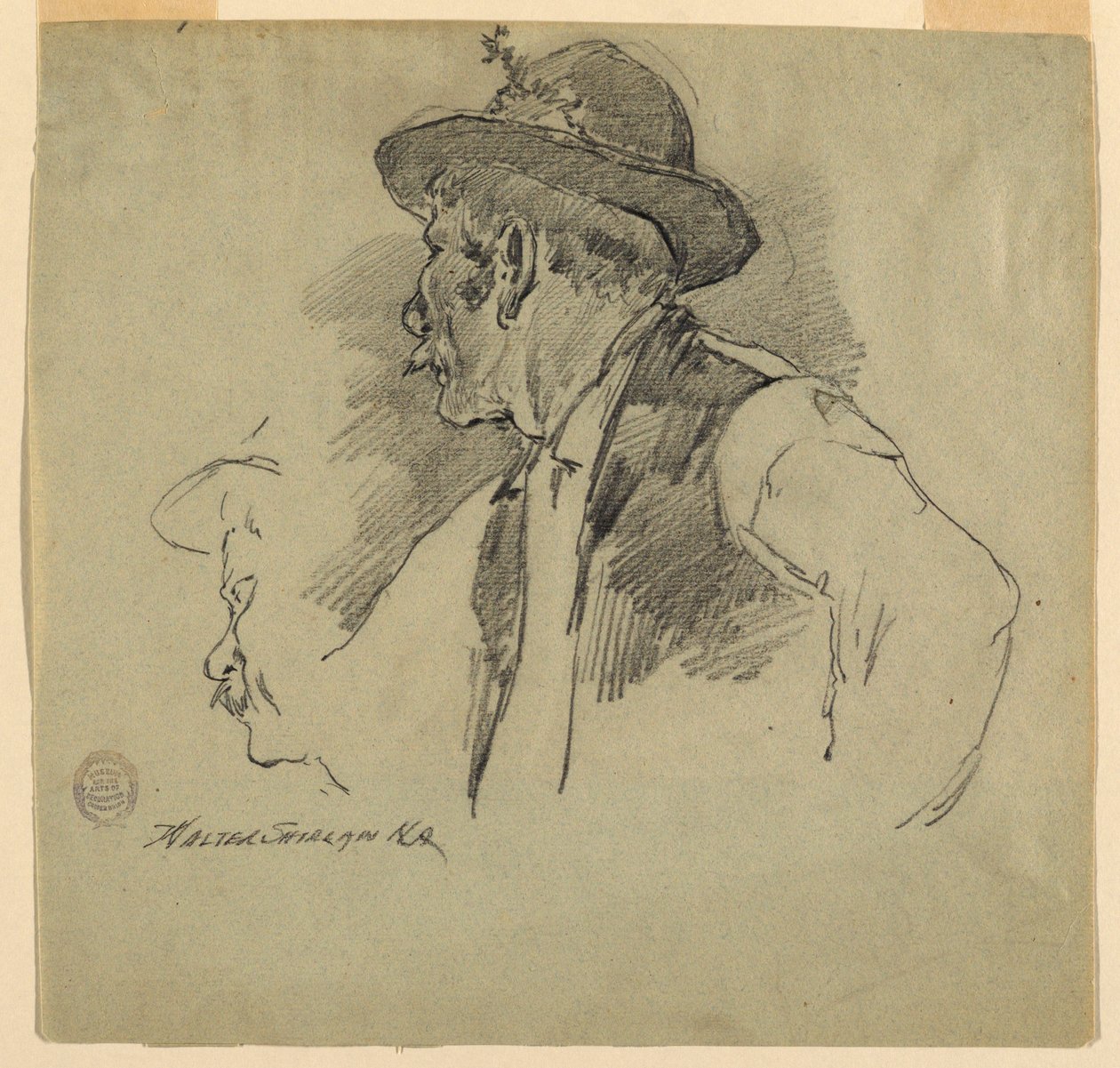 Een Beierse Boer door Walter Shirlaw