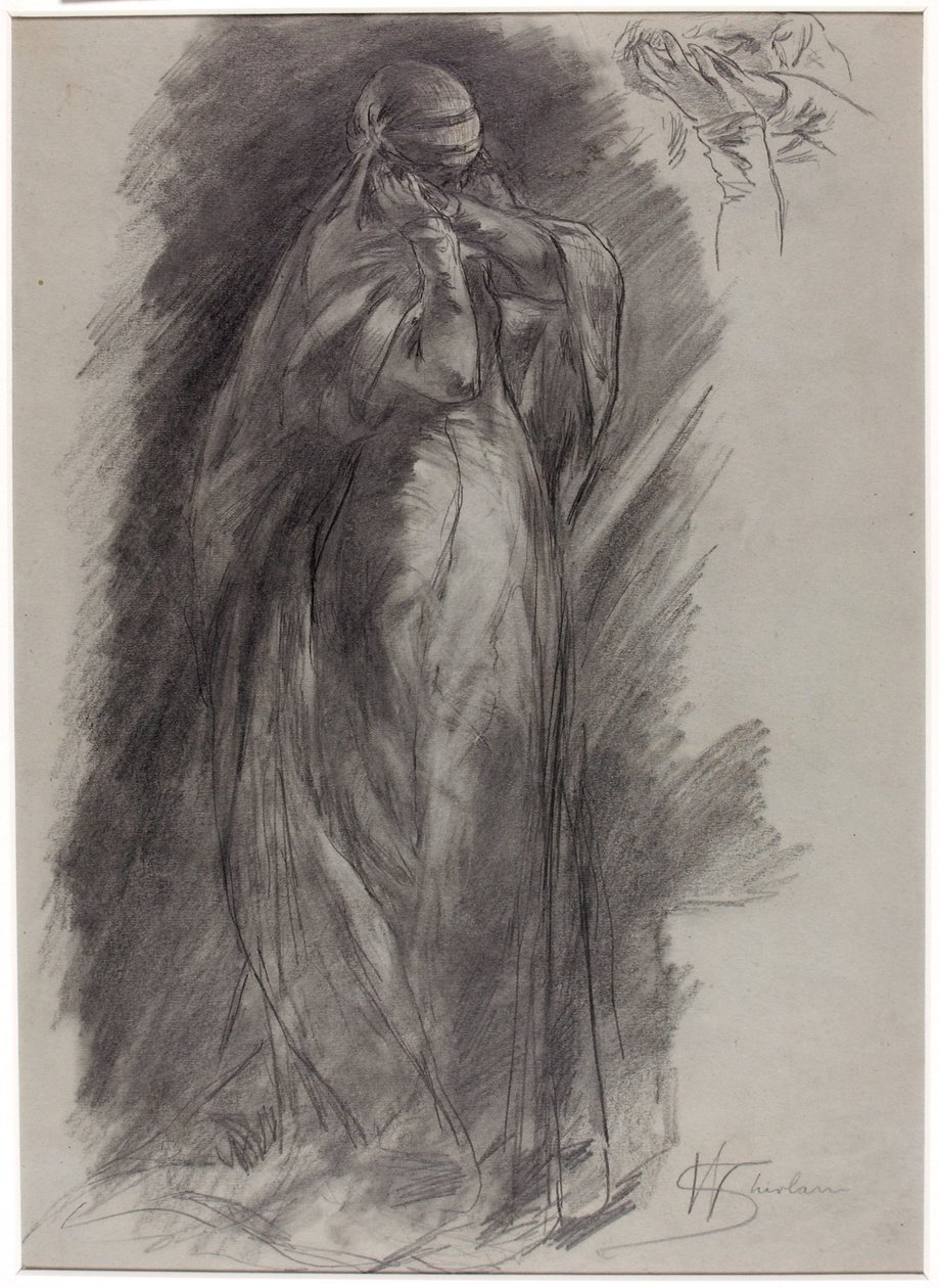 Staand Figuur door Walter Shirlaw