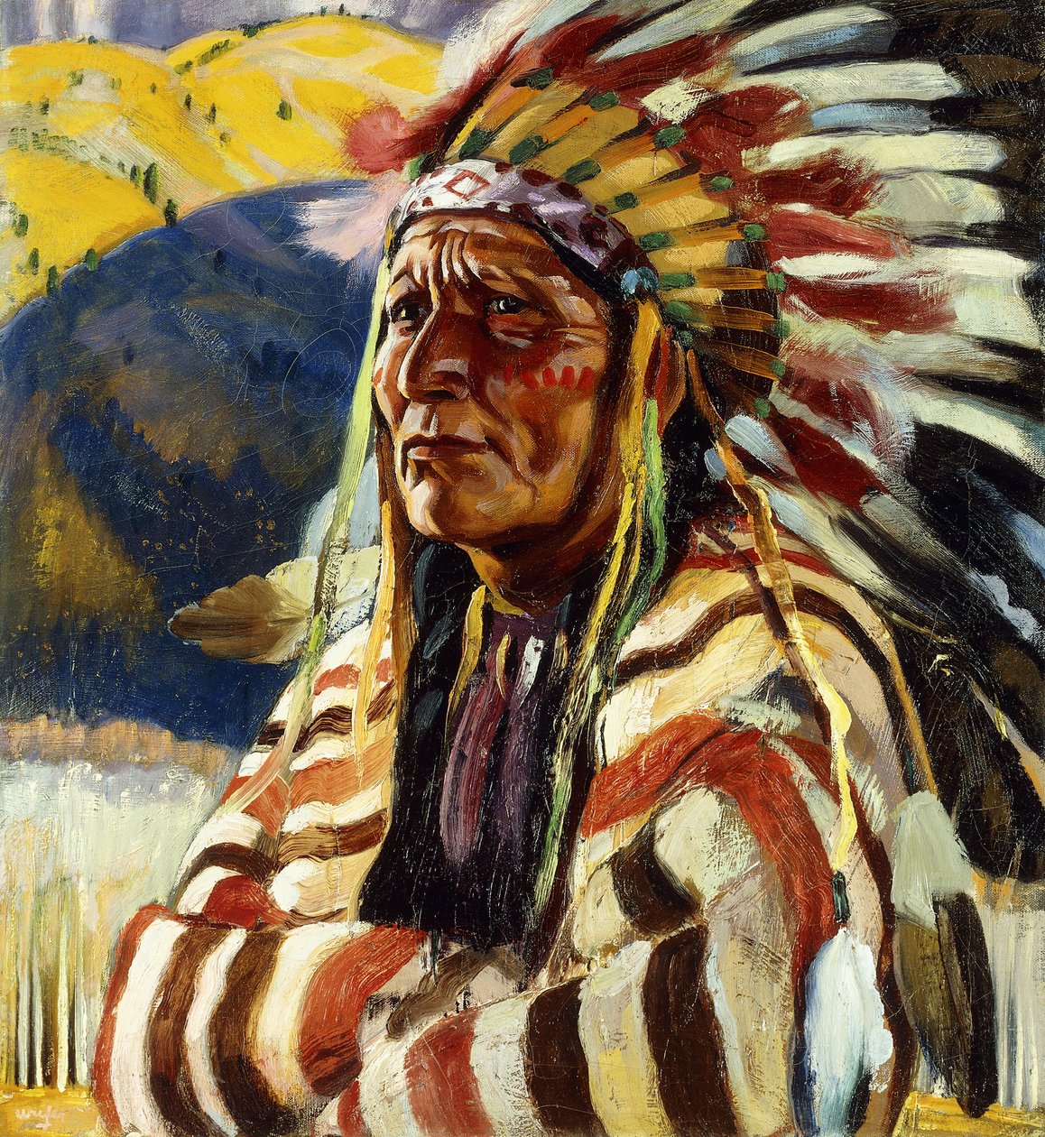 Chief Thundercloud door Walter Ufer