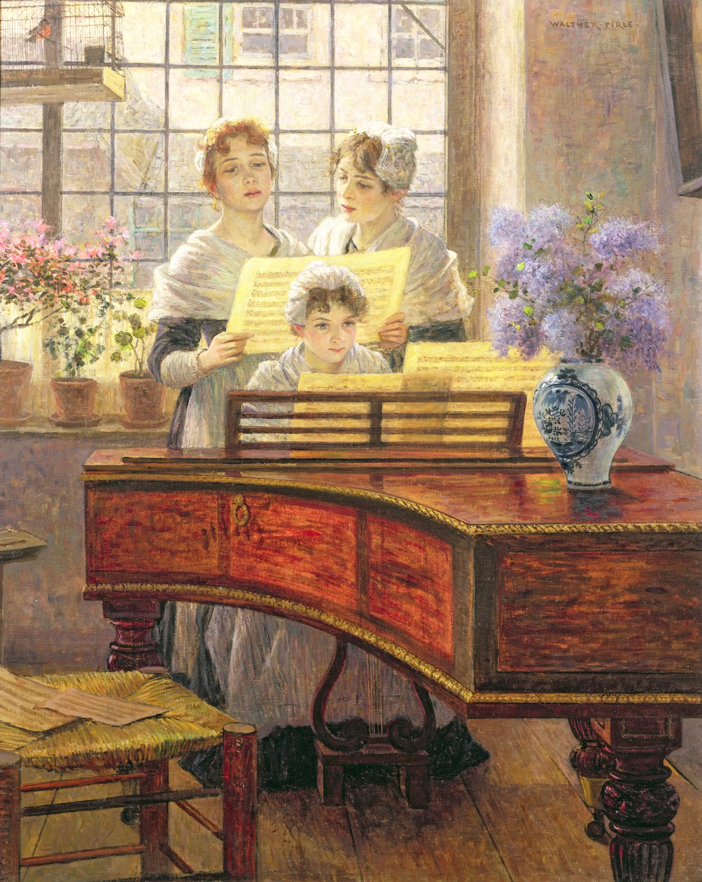 Rond de Piano door Walther Firle