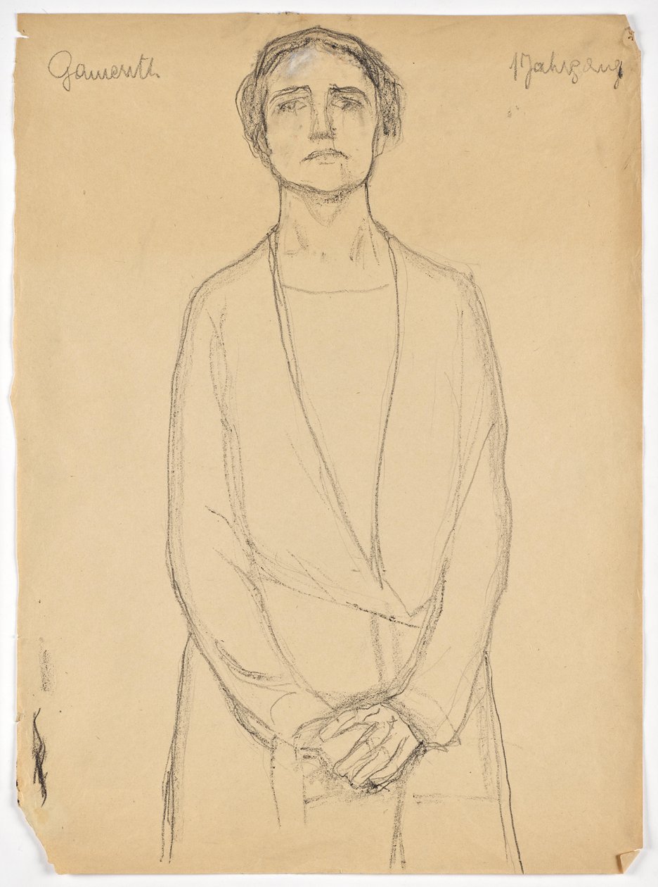 Portret van een dame door Walther Gamerith