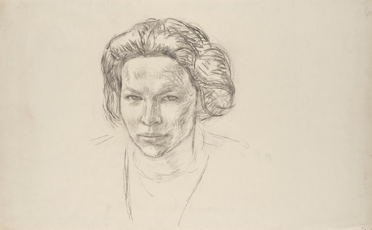 Portret van een dame door Walther Gamerith