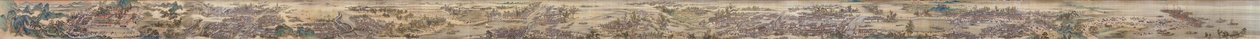 Wang Hui en anderen. Keizer Kangxi op Tour door het Zuiden. 9e handrol van een set. 1691-98. door Wang Hui