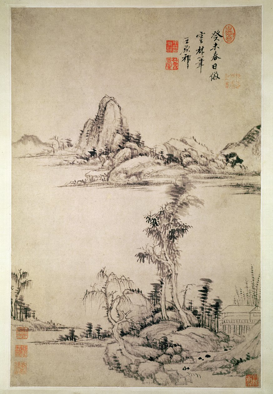 Landschap door Wang Yuan Chi