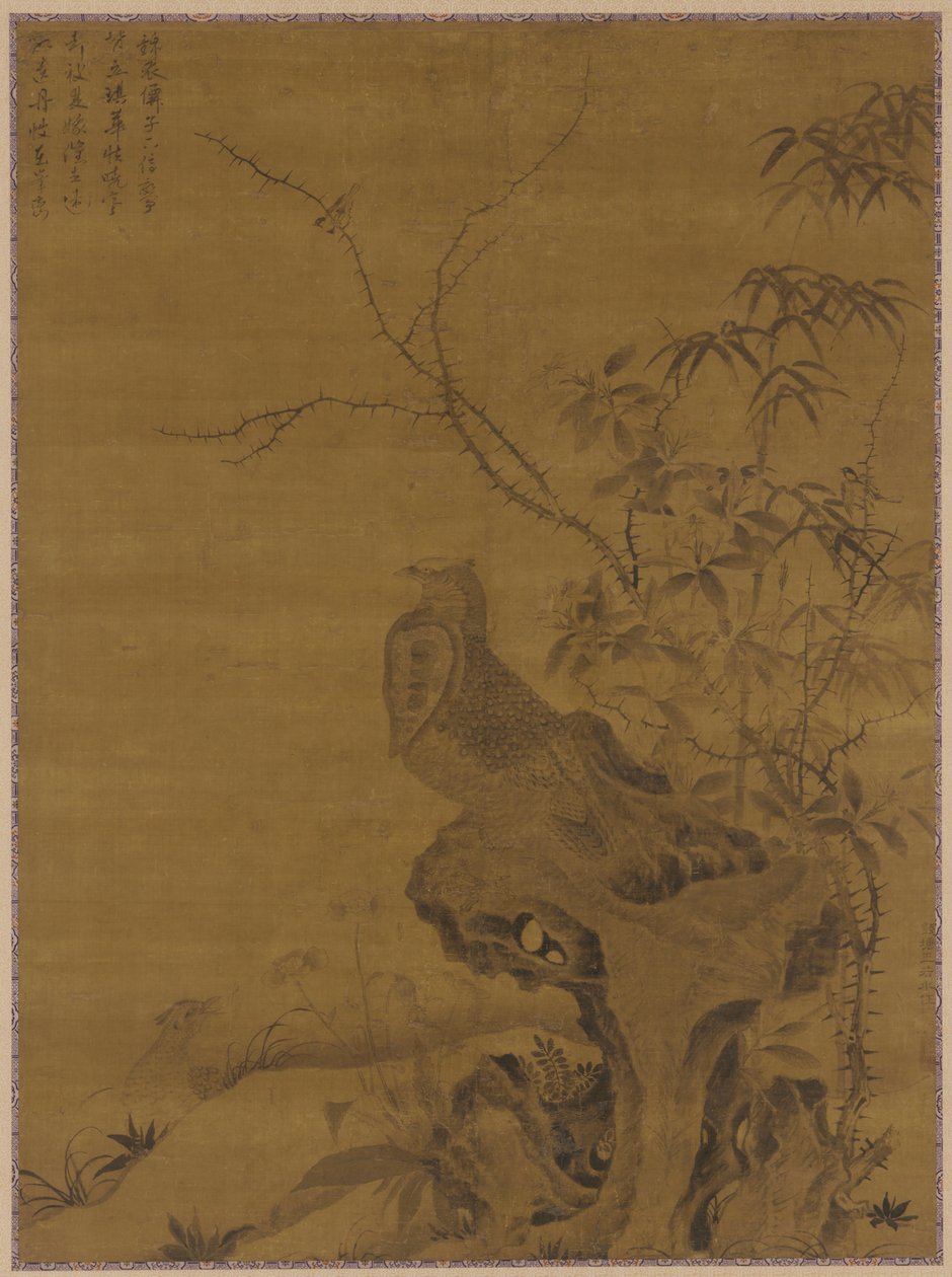 Fazanten, Yuan dynastie, 14e eeuw door Wang Yuan