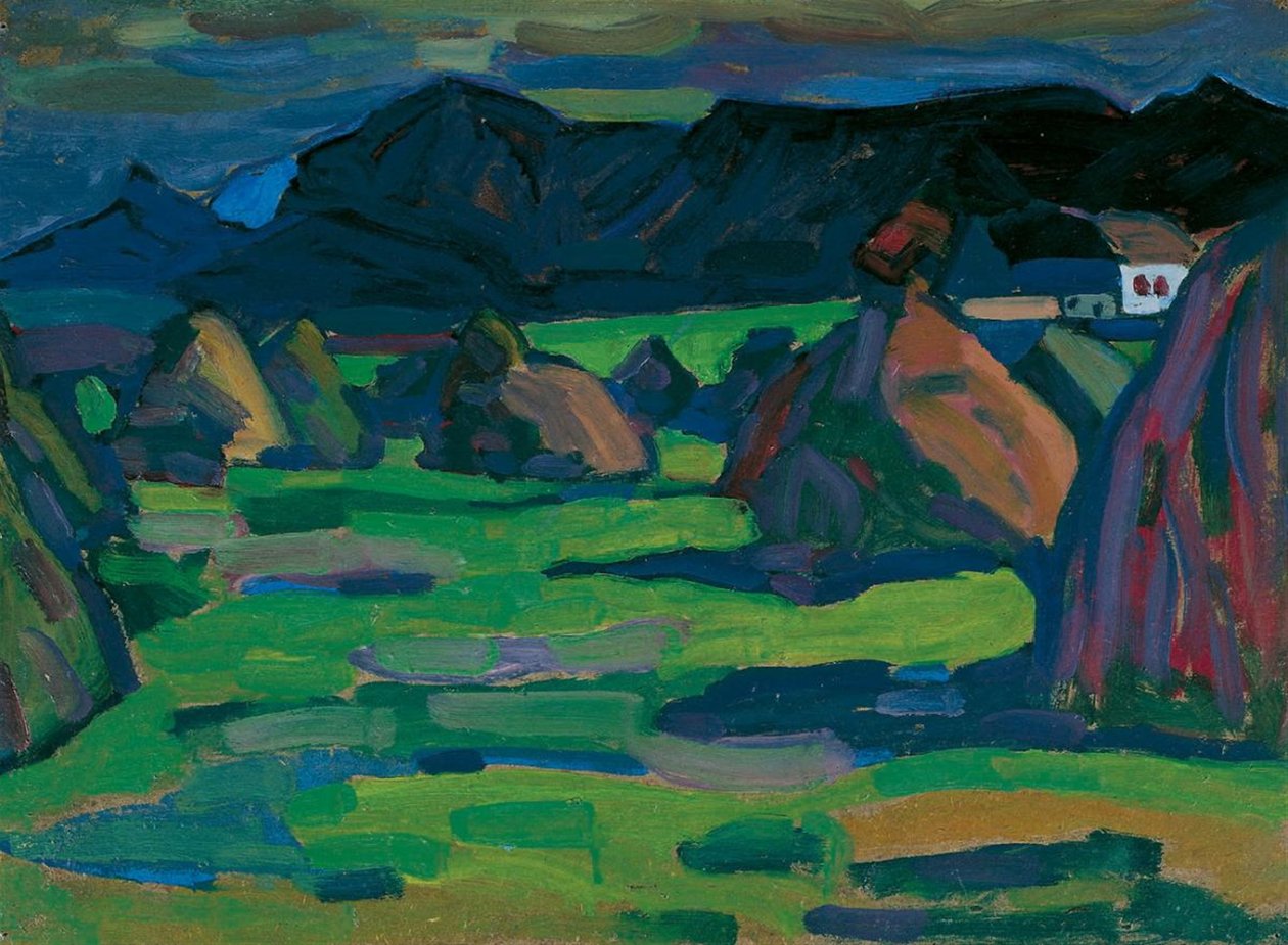 Korenoogst-Murnau-Herbst door Wassily Kandinsky