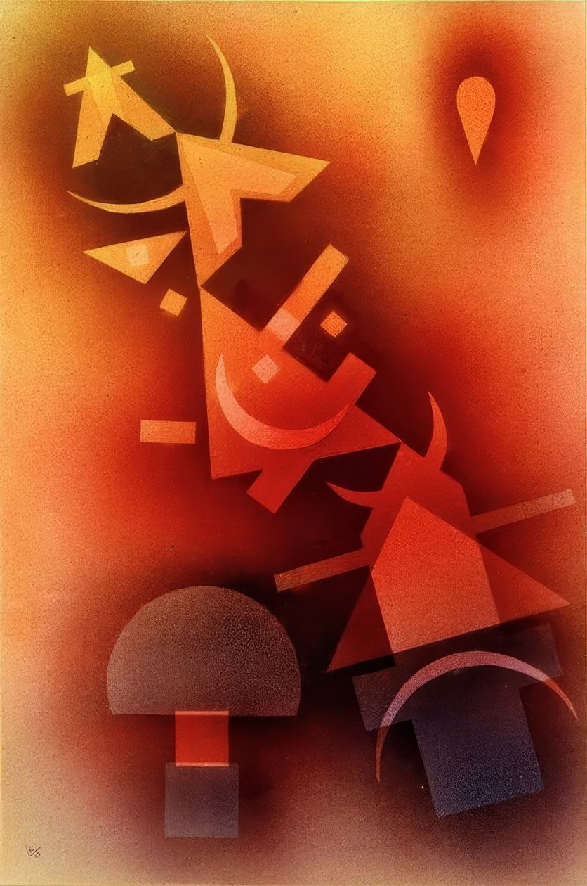 Uit koele diepten door Wassily Kandinsky