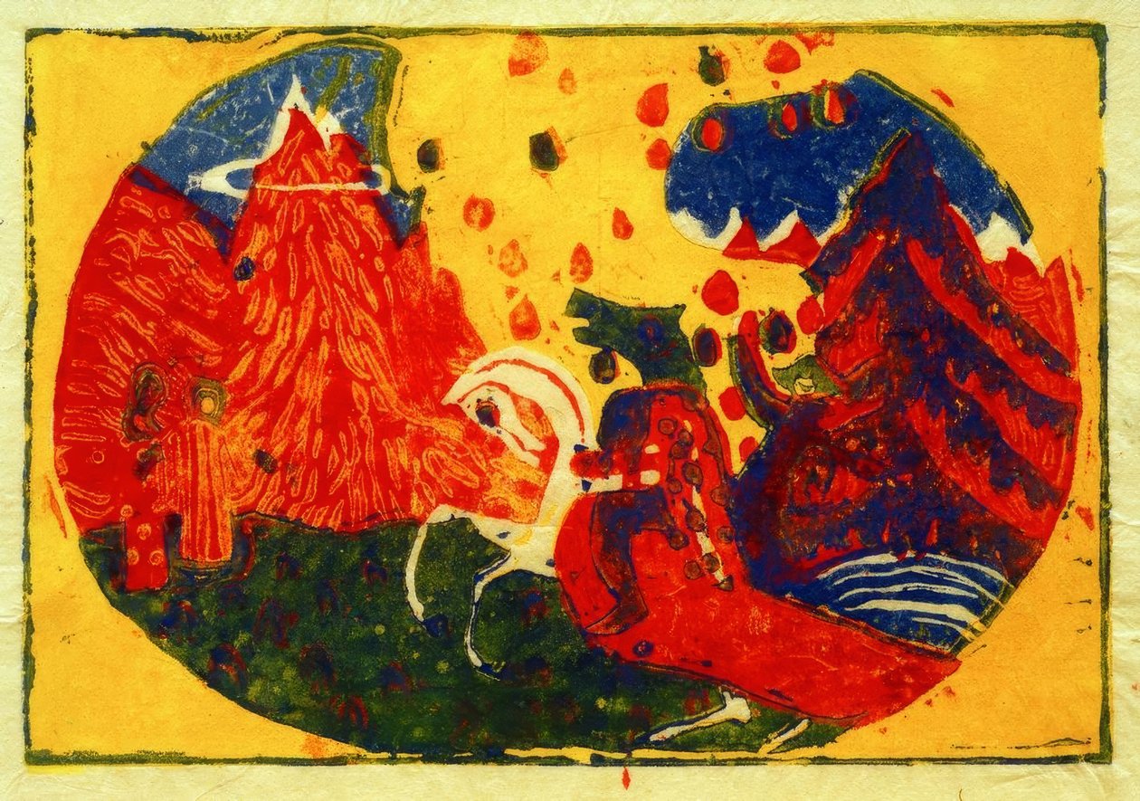 Bergen door Wassily Kandinsky