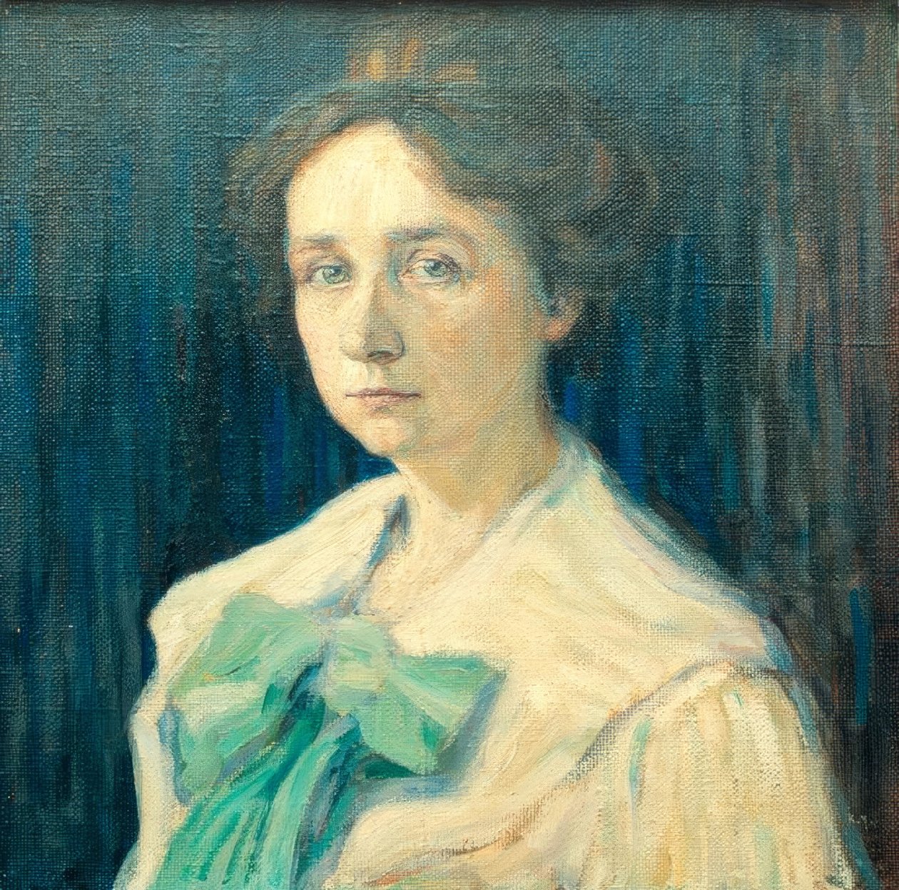 Portret van Gabriele Münter door Wassily Kandinsky