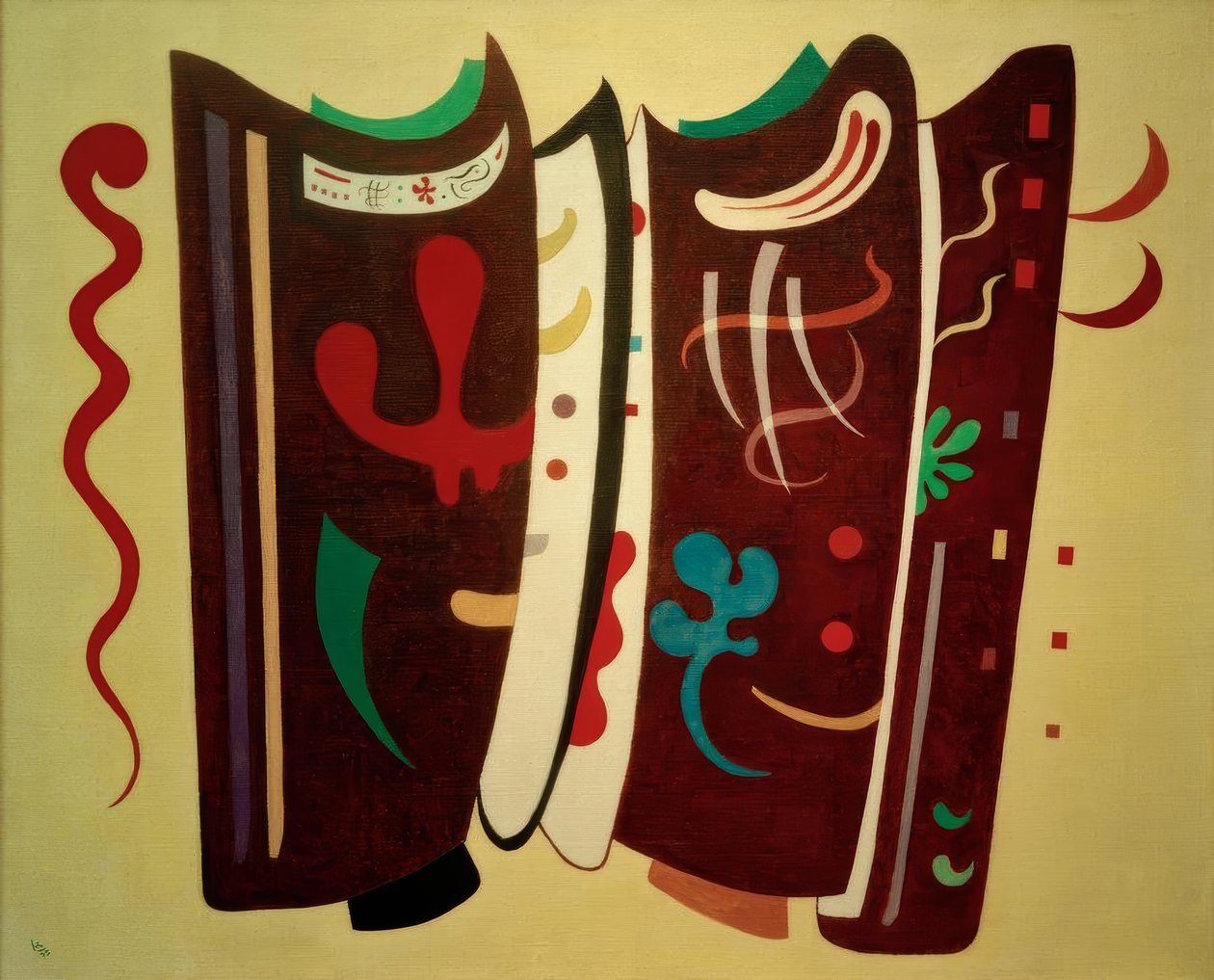 Brun aangevuld door Wassily Kandinsky
