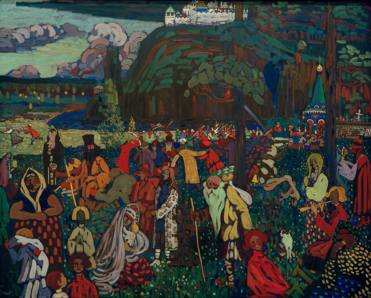 Het Bonte Leven door Wassily Kandinsky