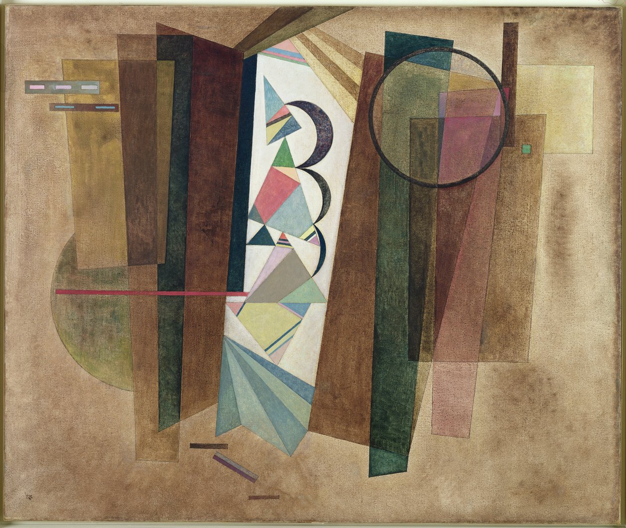 Ontwikkeling in bruin, 1933 door Wassily Kandinsky