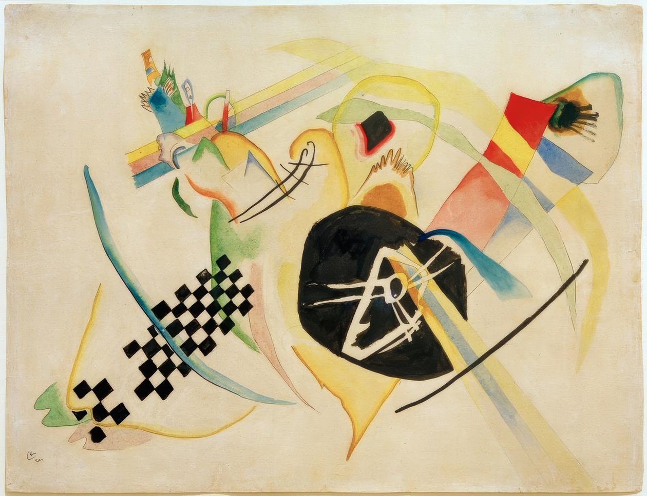 Ontwerp voor Op Wit I door Wassily Kandinsky