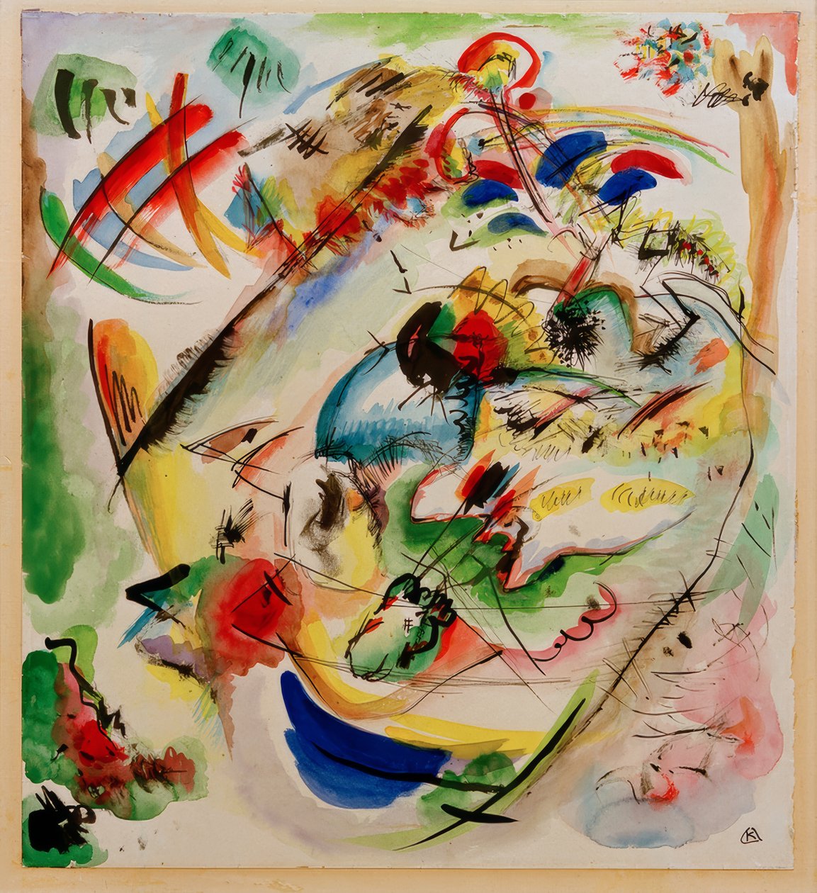 Ontwerp voor dromerige improvisatie door Wassily Kandinsky