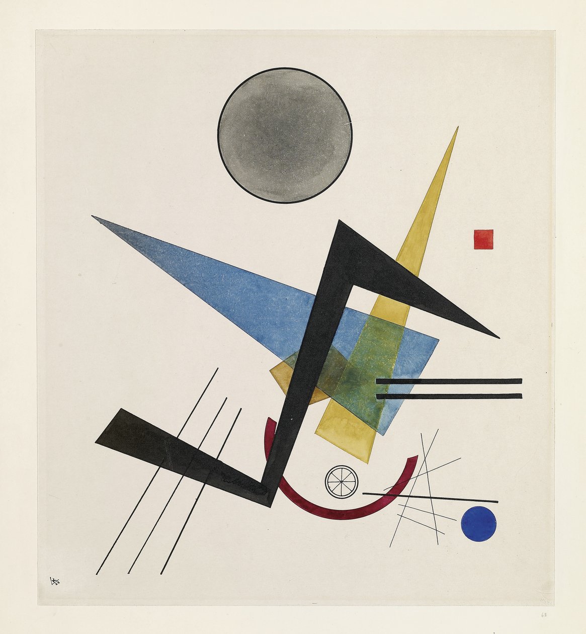 Grijze Cirkel door Wassily Kandinsky