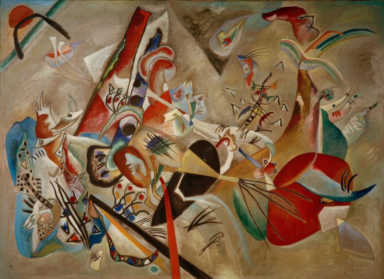 In het Grijs door Wassily Kandinsky