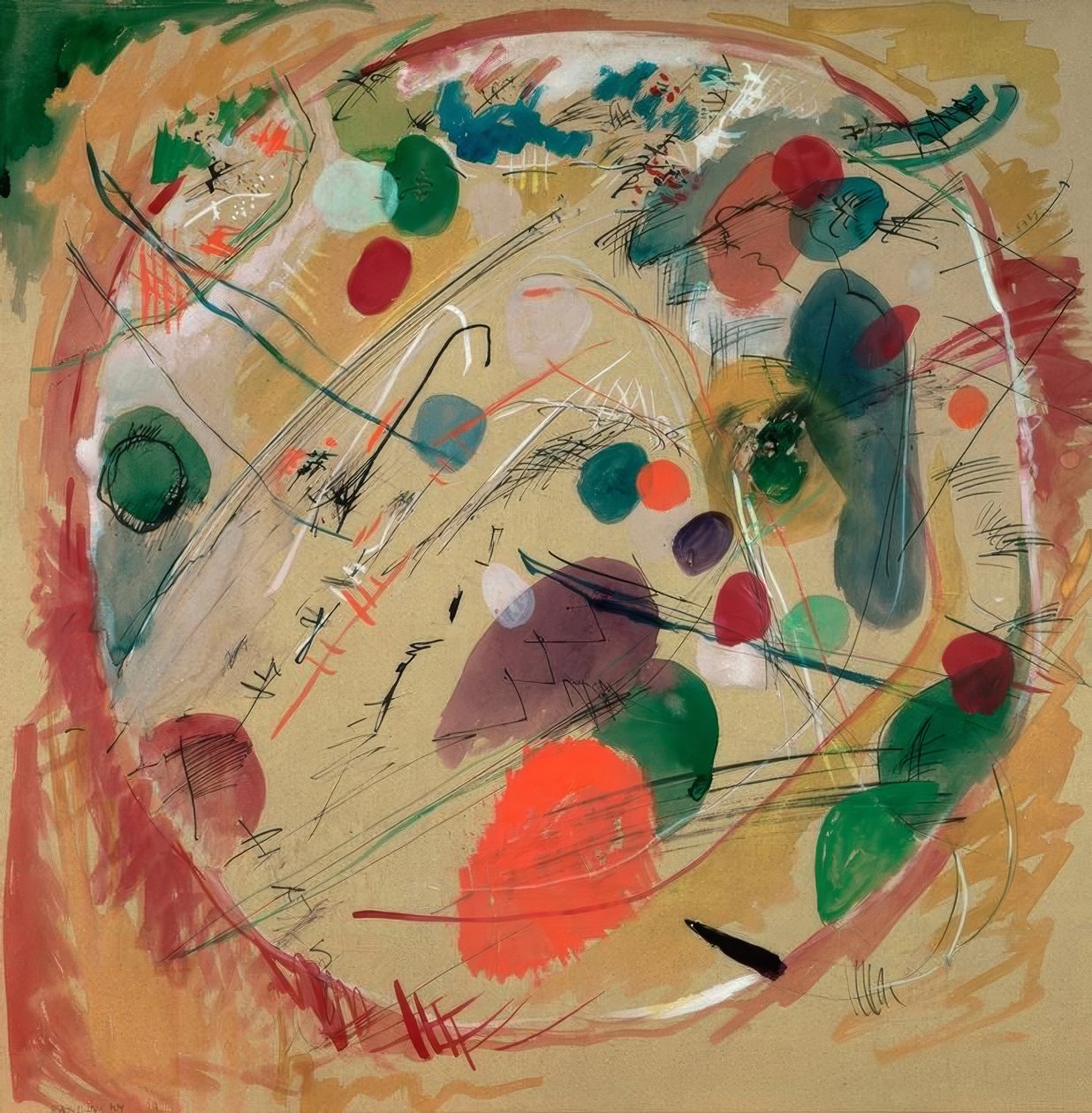 In de cirkel door Wassily Kandinsky