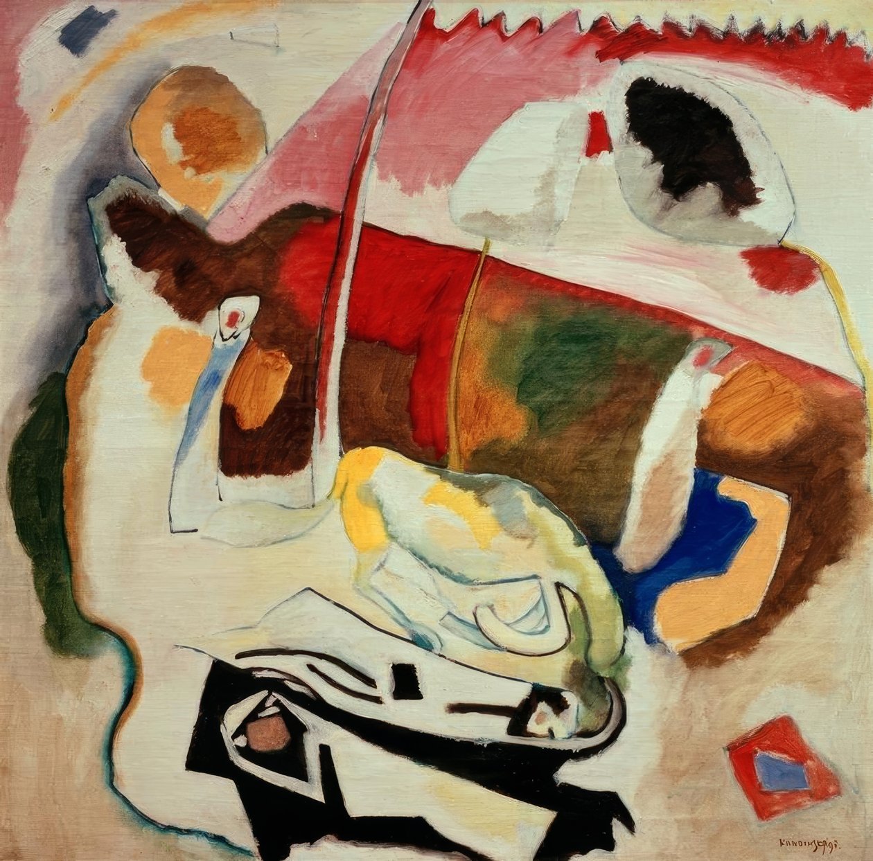 Improvisatie 21 door Wassily Kandinsky