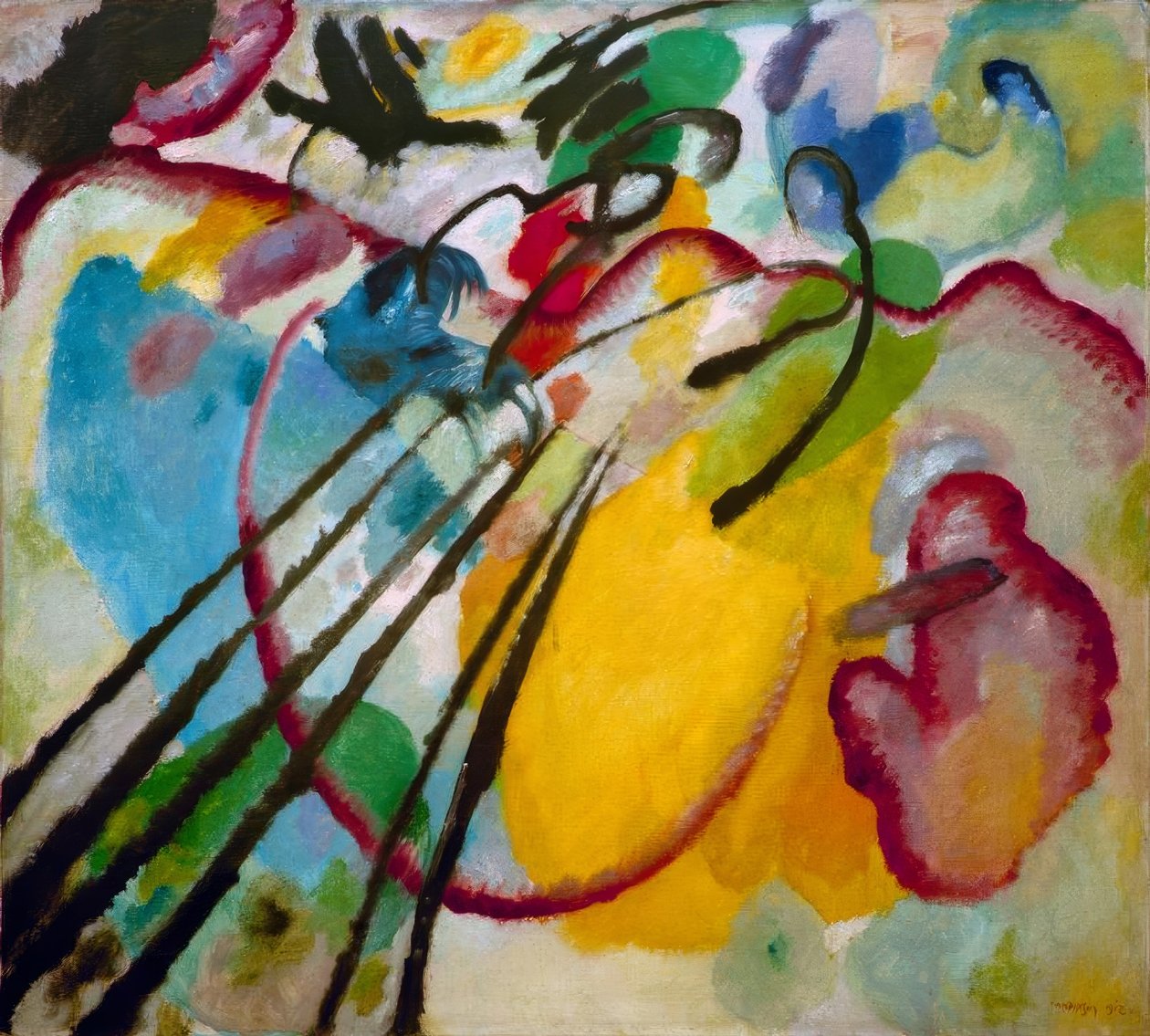 Improvisatie 26 (Roeien) door Wassily Kandinsky