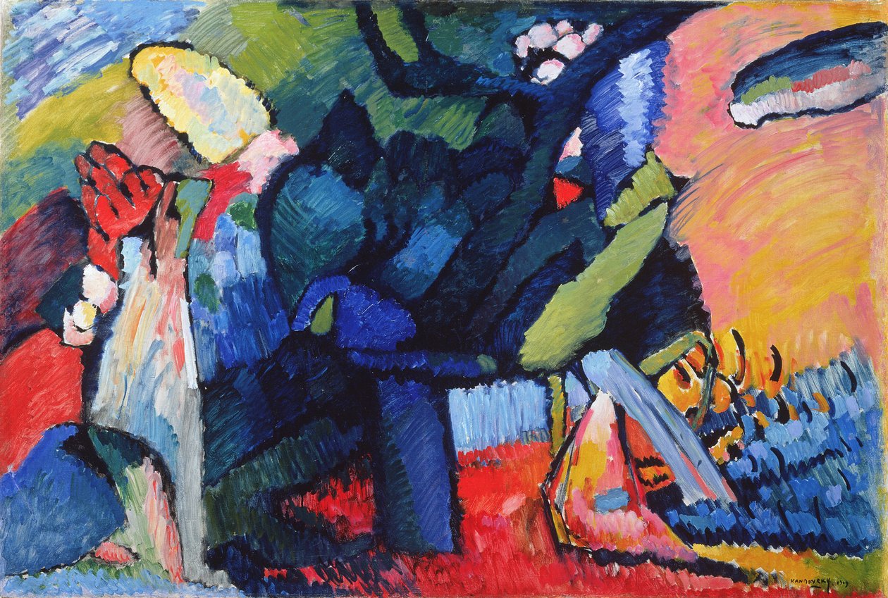 Improvisatie 4, 1909 door Wassily Kandinsky