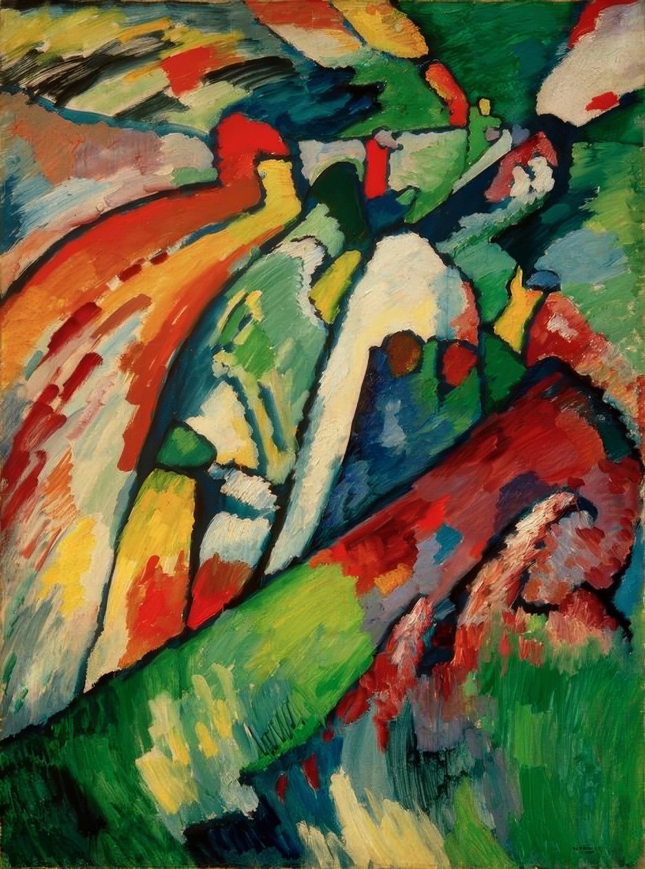 Improvisatie 7 (Storm) door Wassily Kandinsky