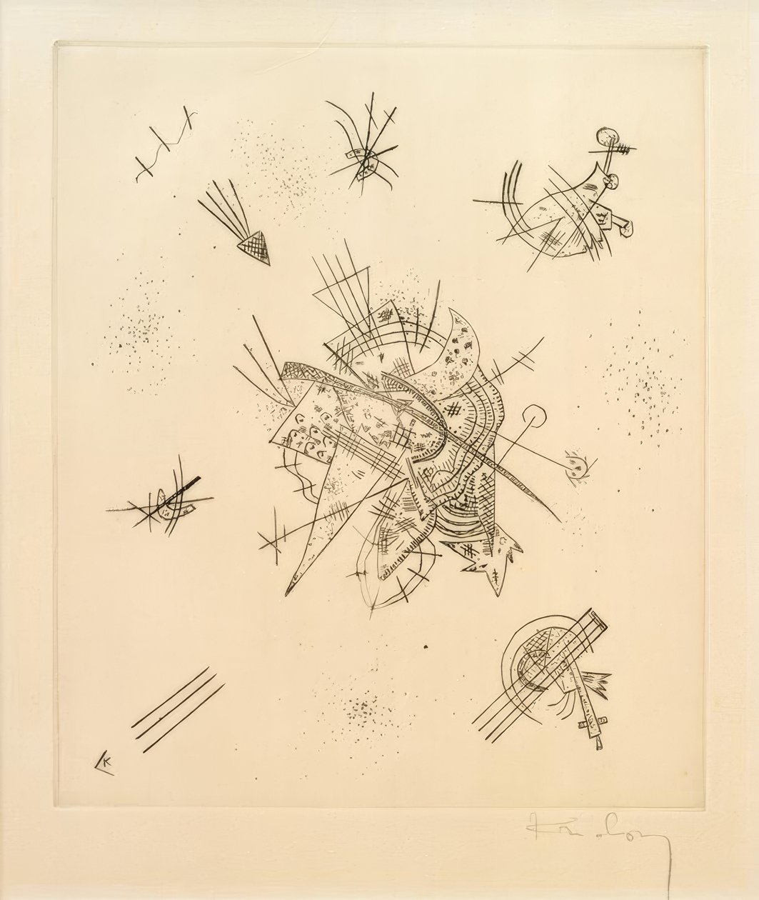 Kleine Werelden X door Wassily Kandinsky