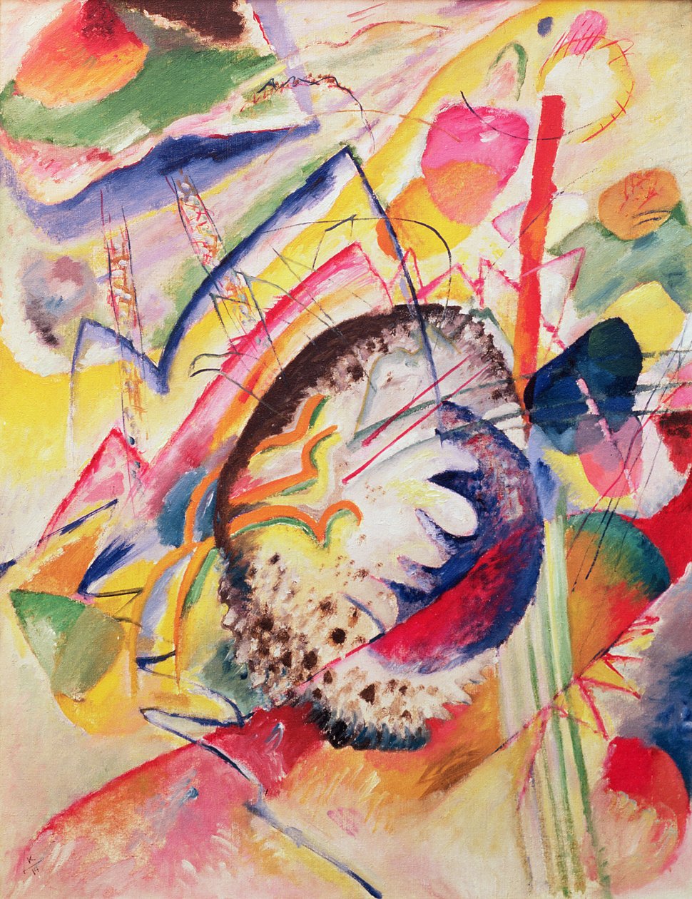 Grote studie, 1914 door Wassily Kandinsky
