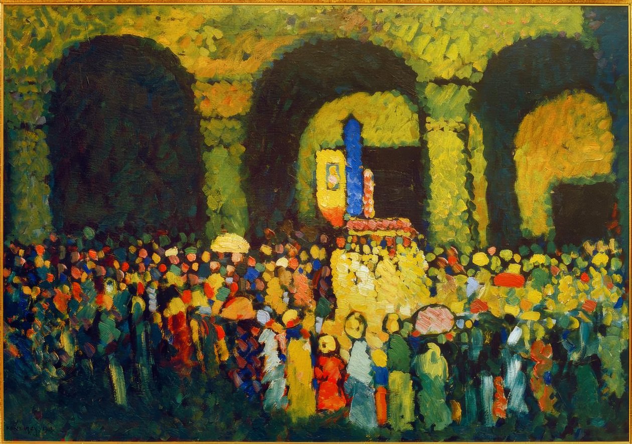 Ludwigskerk in München door Wassily Kandinsky