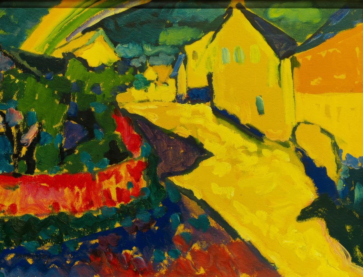 Murnau – Landschap met regenboog door Wassily Kandinsky
