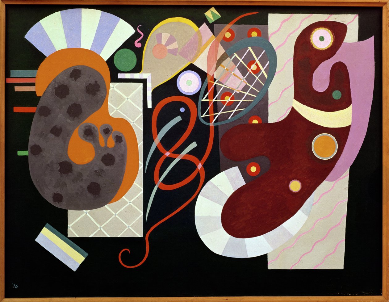 Rode knoop door Wassily Kandinsky