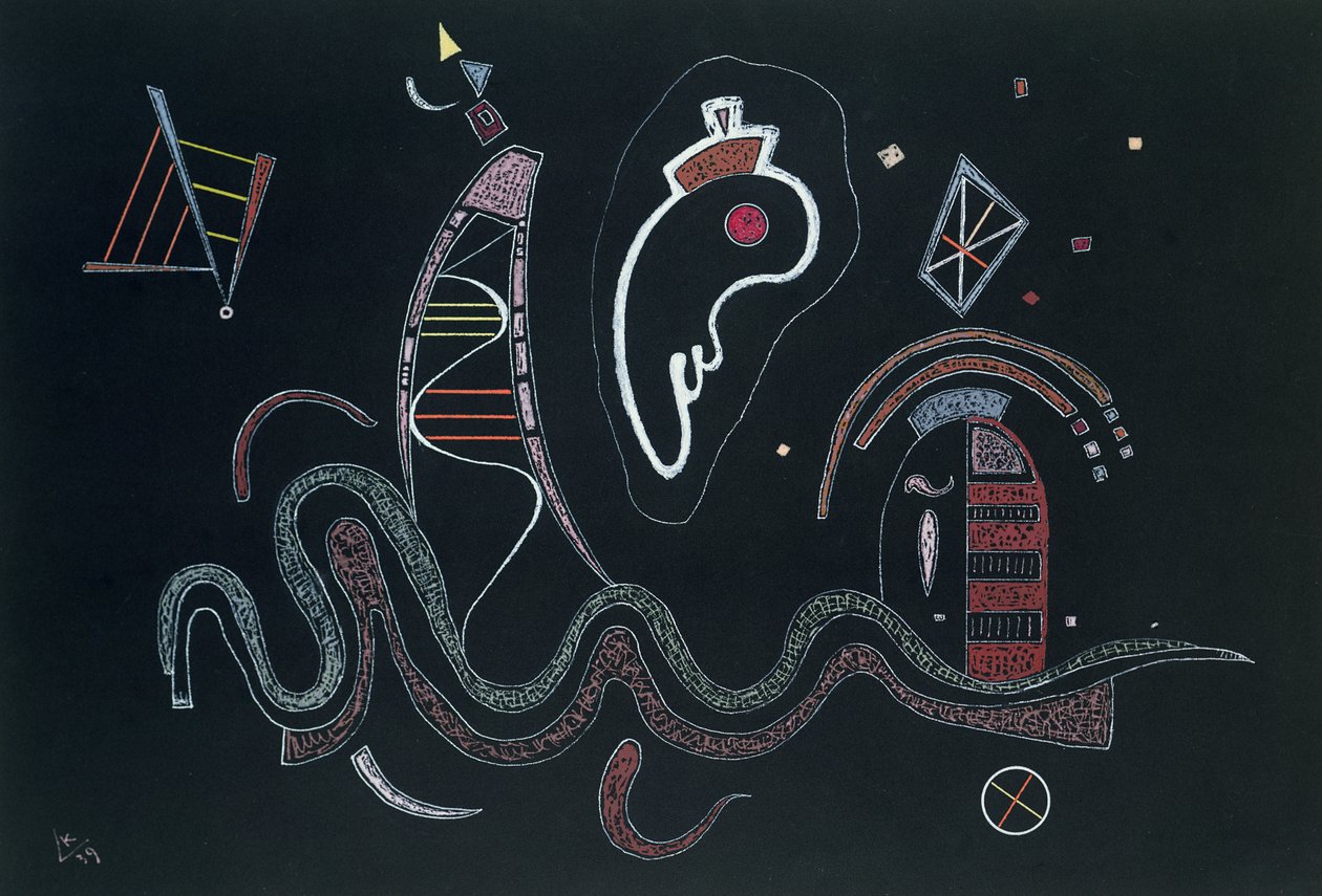 Het gevolg, 1939 door Wassily Kandinsky