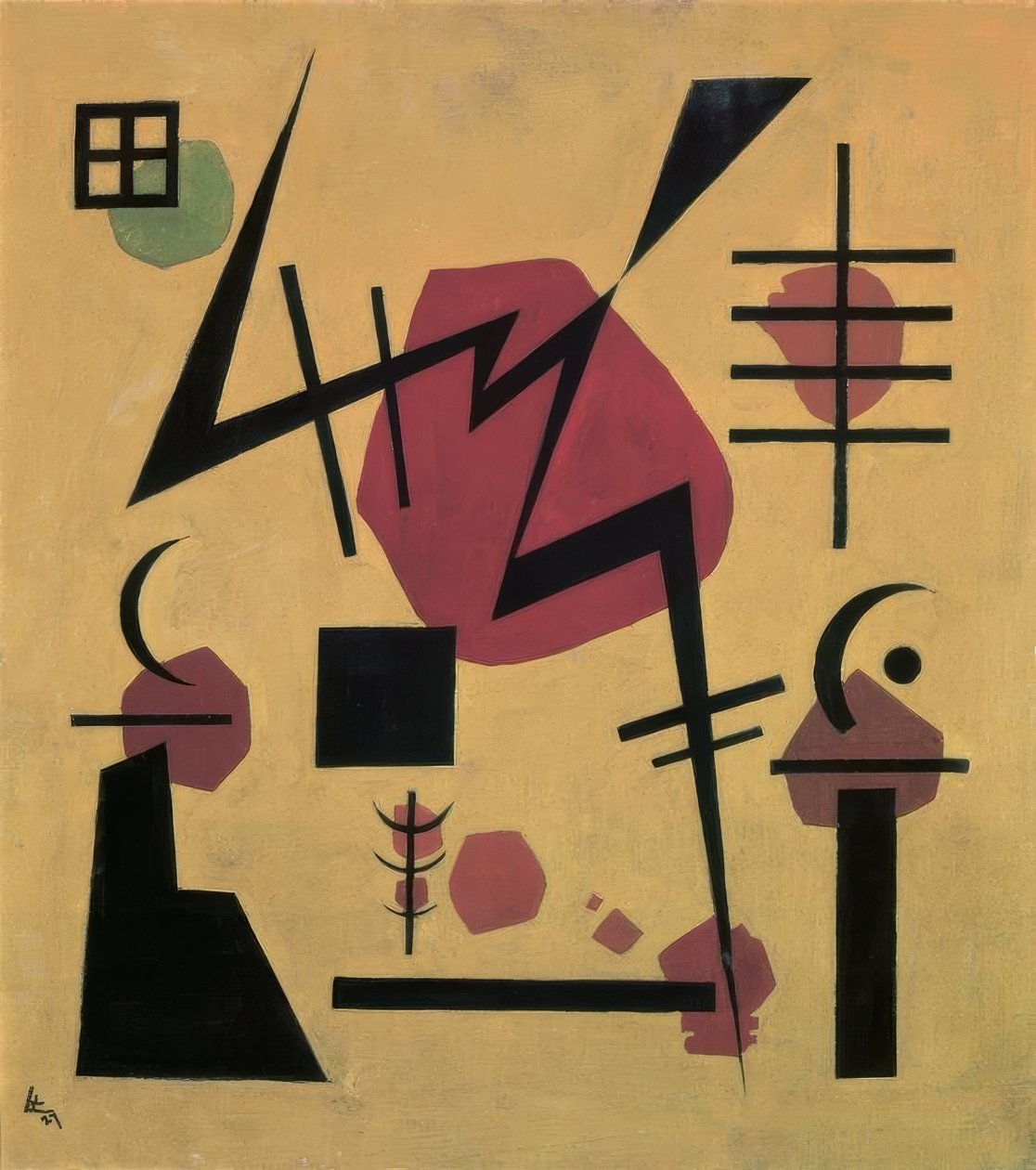 Hoekig door Wassily Kandinsky