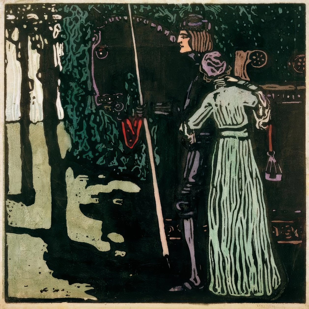 Afscheid – Grote versie door Wassily Kandinsky