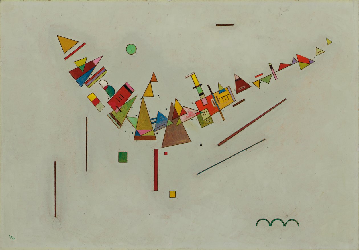 Hoekige schommel; Winkelschwung door Wassily Kandinsky
