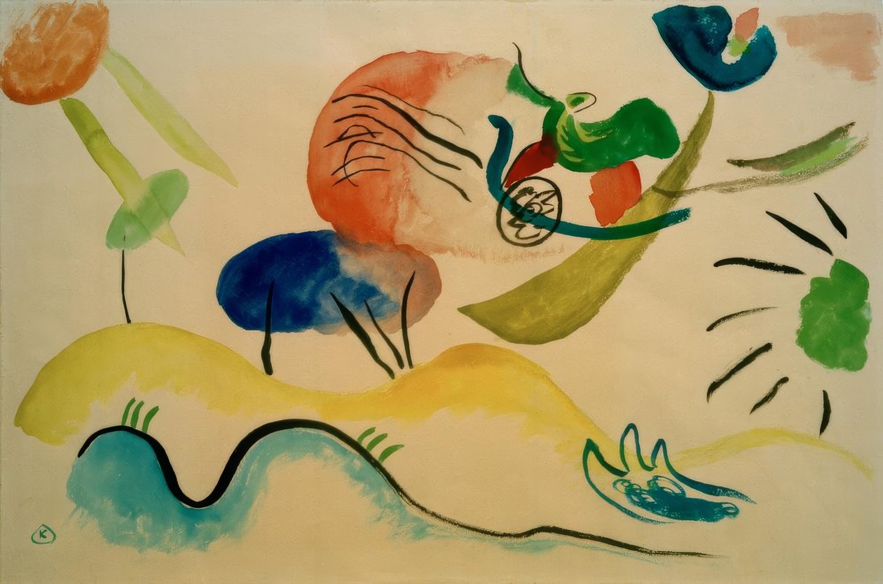Aquarel nr. 2 door Wassily Kandinsky
