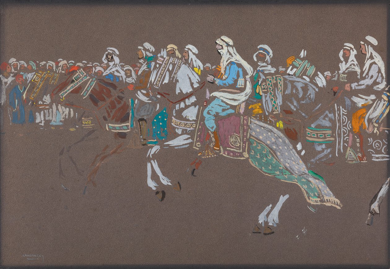 Arabische Ruiterij door Wassily Kandinsky