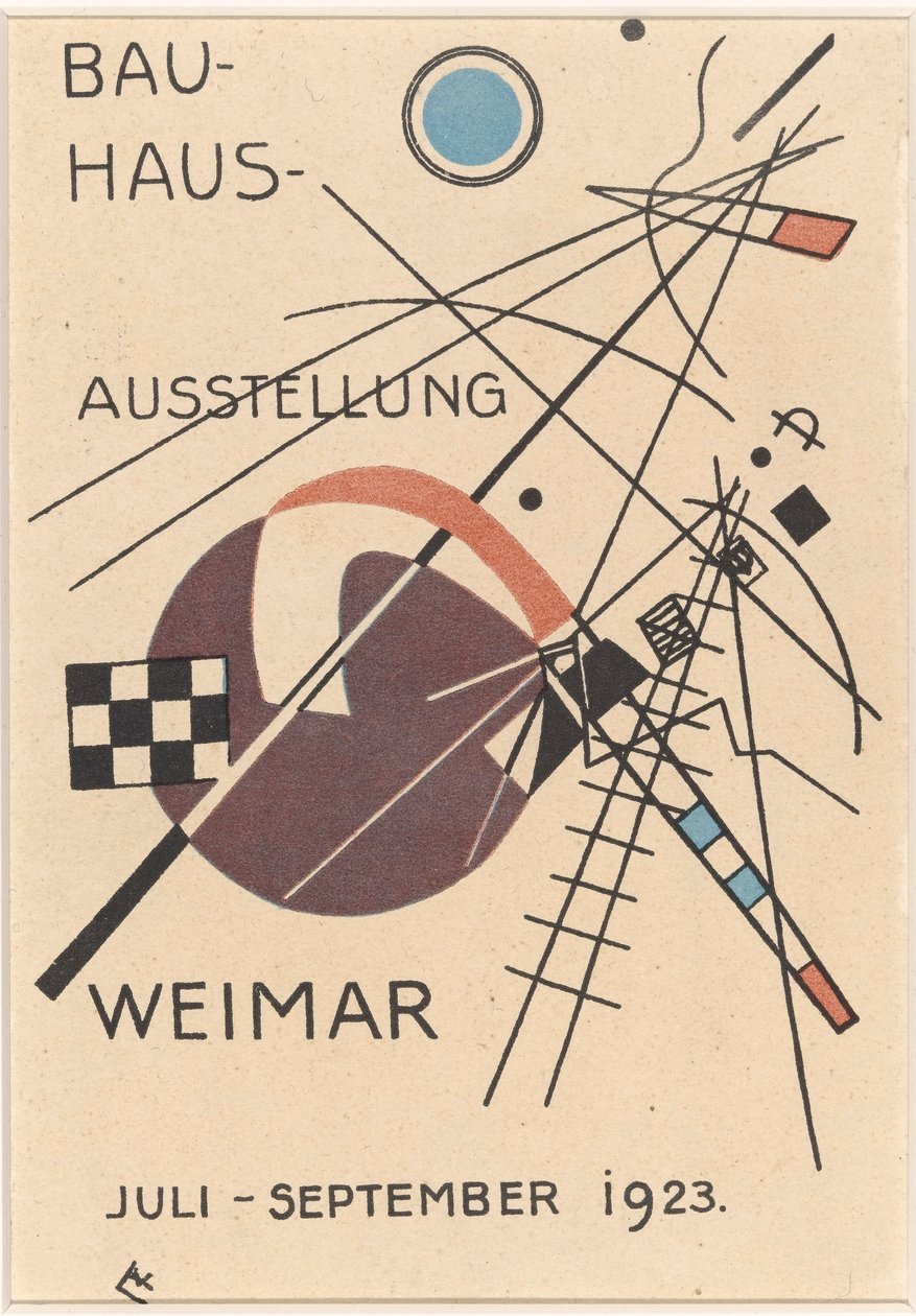 Bauhaus tentoonstelling, 1923 door Wassily Kandinsky