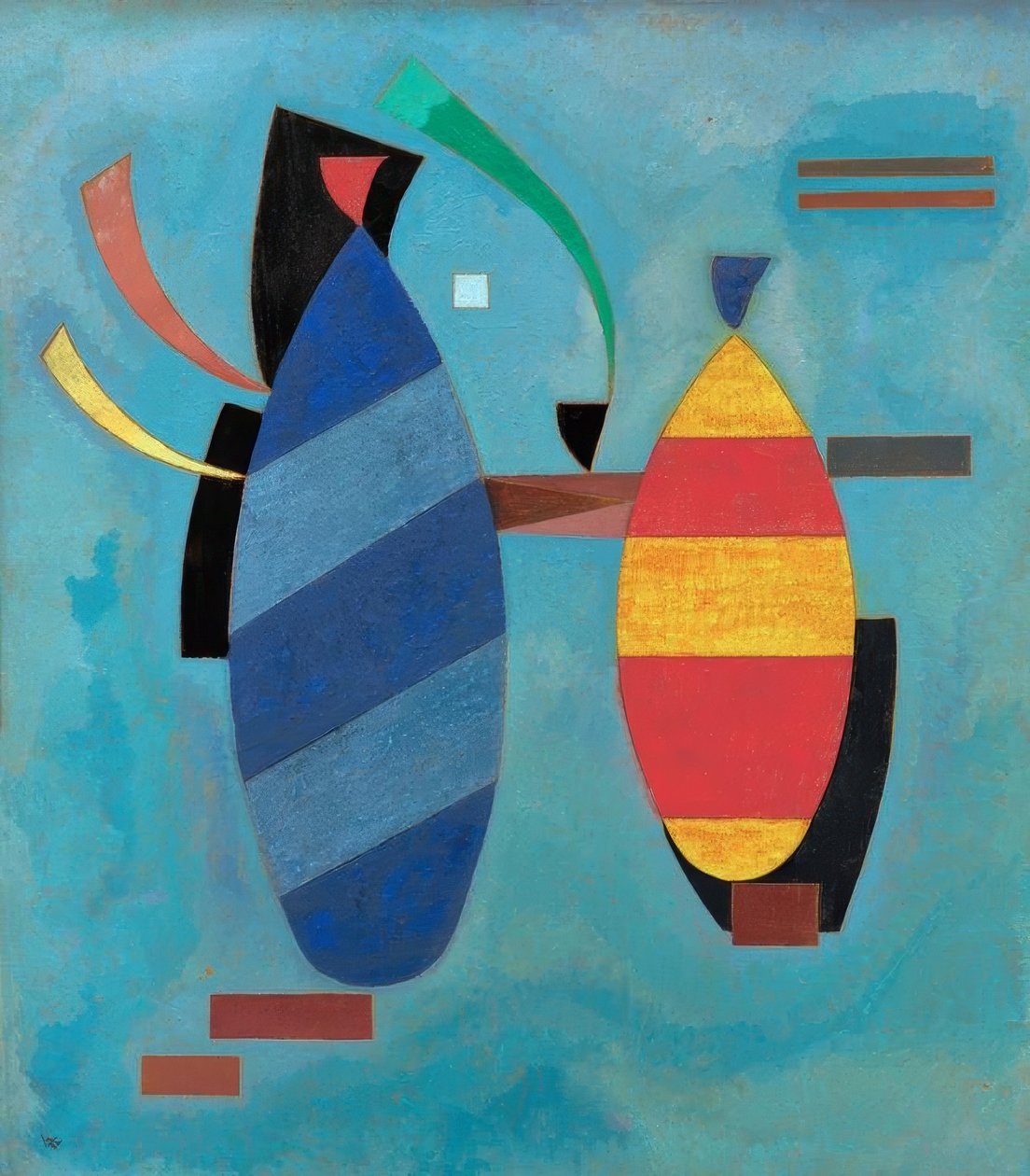 Beide gestreept door Wassily Kandinsky