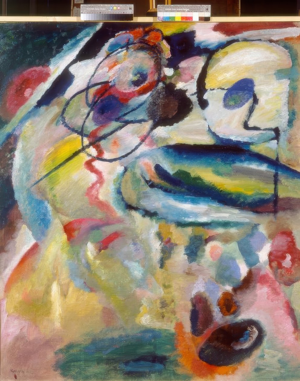 Schilderij met cirkel door Wassily Kandinsky