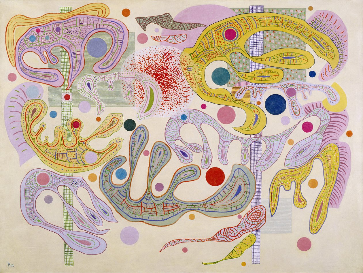 Grillige vormen Formes capricieuses, 1937 door Wassily Kandinsky