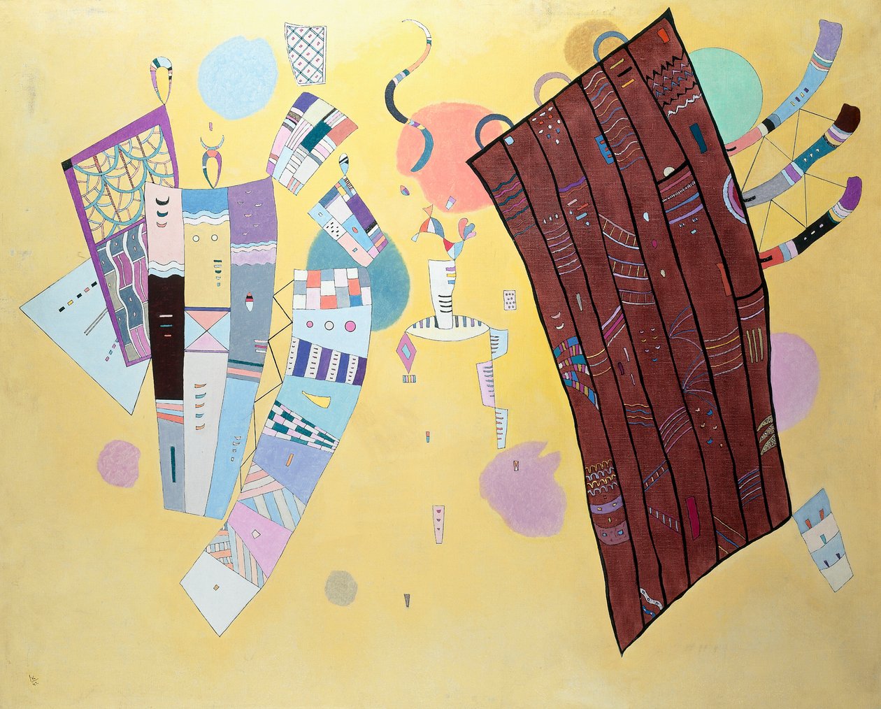 Delicate Spanningen door Wassily Kandinsky