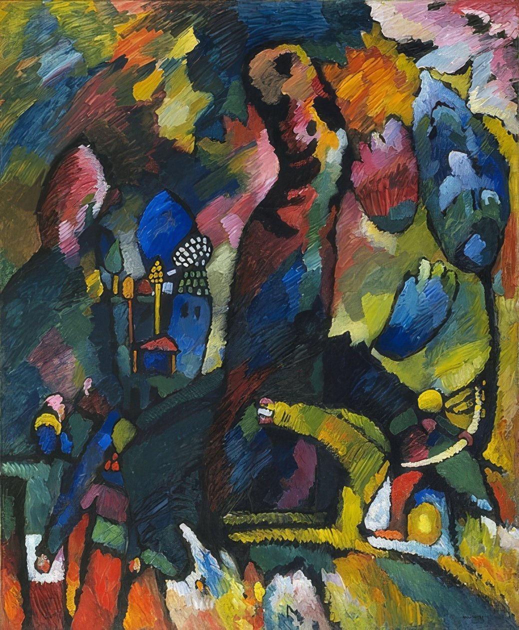 De boogschutter. 1909 door Wassily Kandinsky